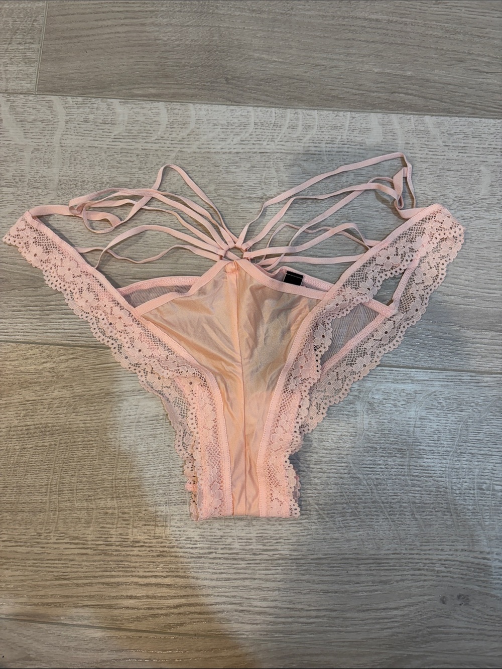 Victoria's Secret Pink Lace Strappy Bikini Panty